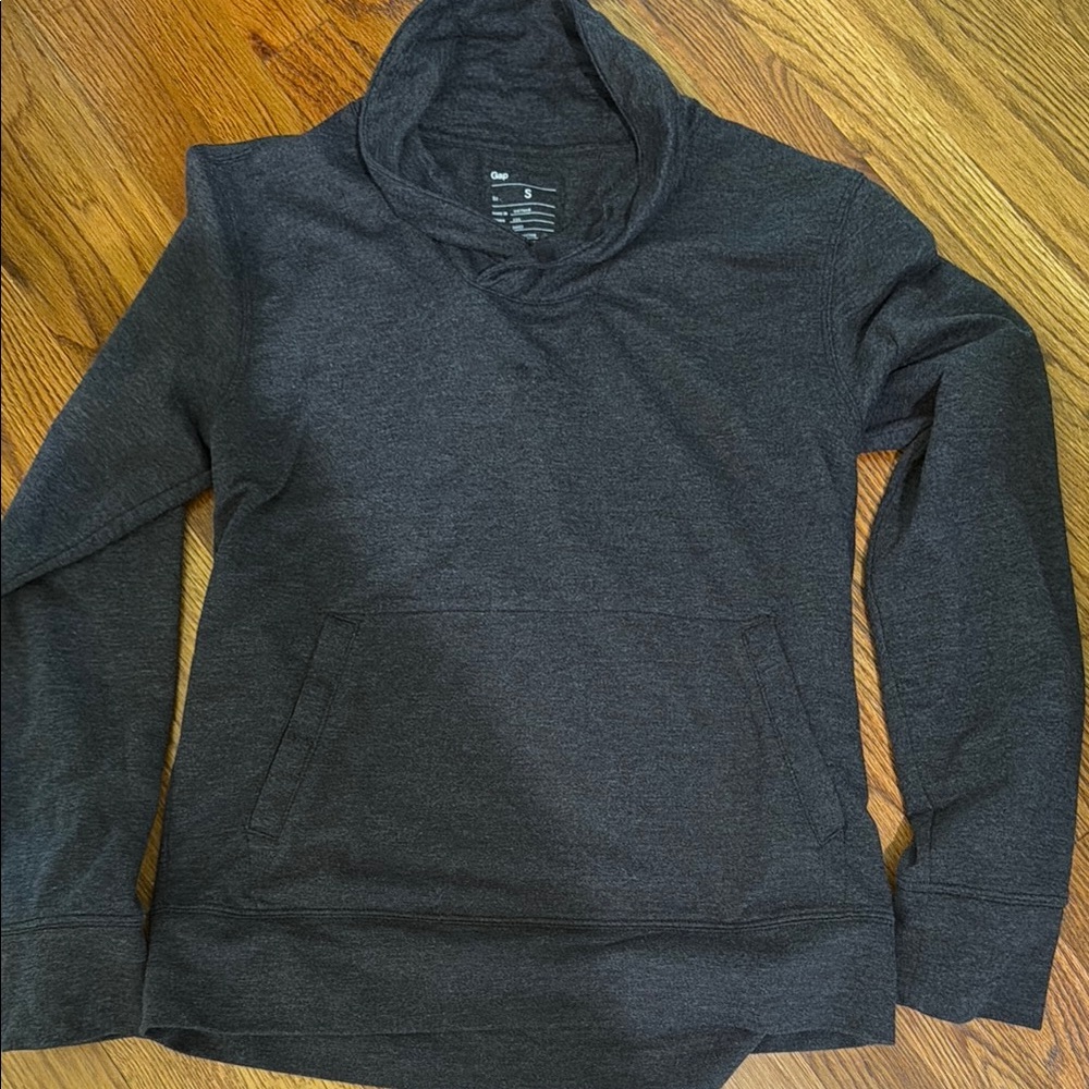 Gap Men's Charcoal Hooded Pullover Sweater - Dark Gray